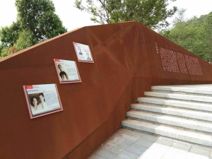 沈阳耐候钢挡土墙